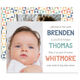 Geometric Photo Birth Announcements Image 3 of 3